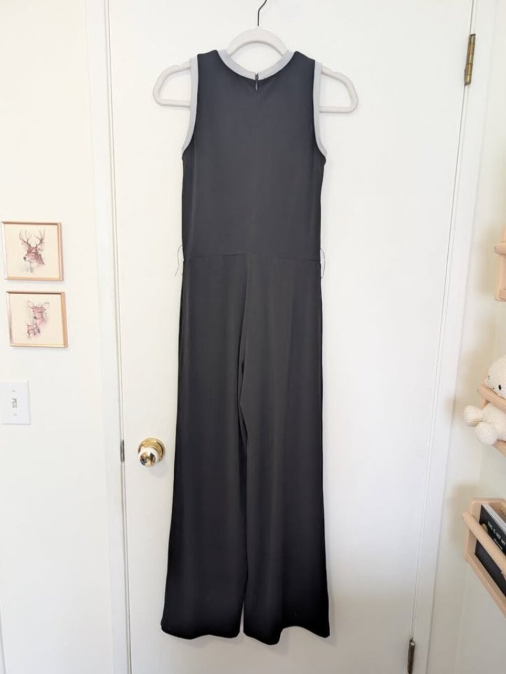 Lauren Ralph Lauren Black Sleeveless Wide Leg One Piece Jumpsuit Petite XS - Picture 7 of 8